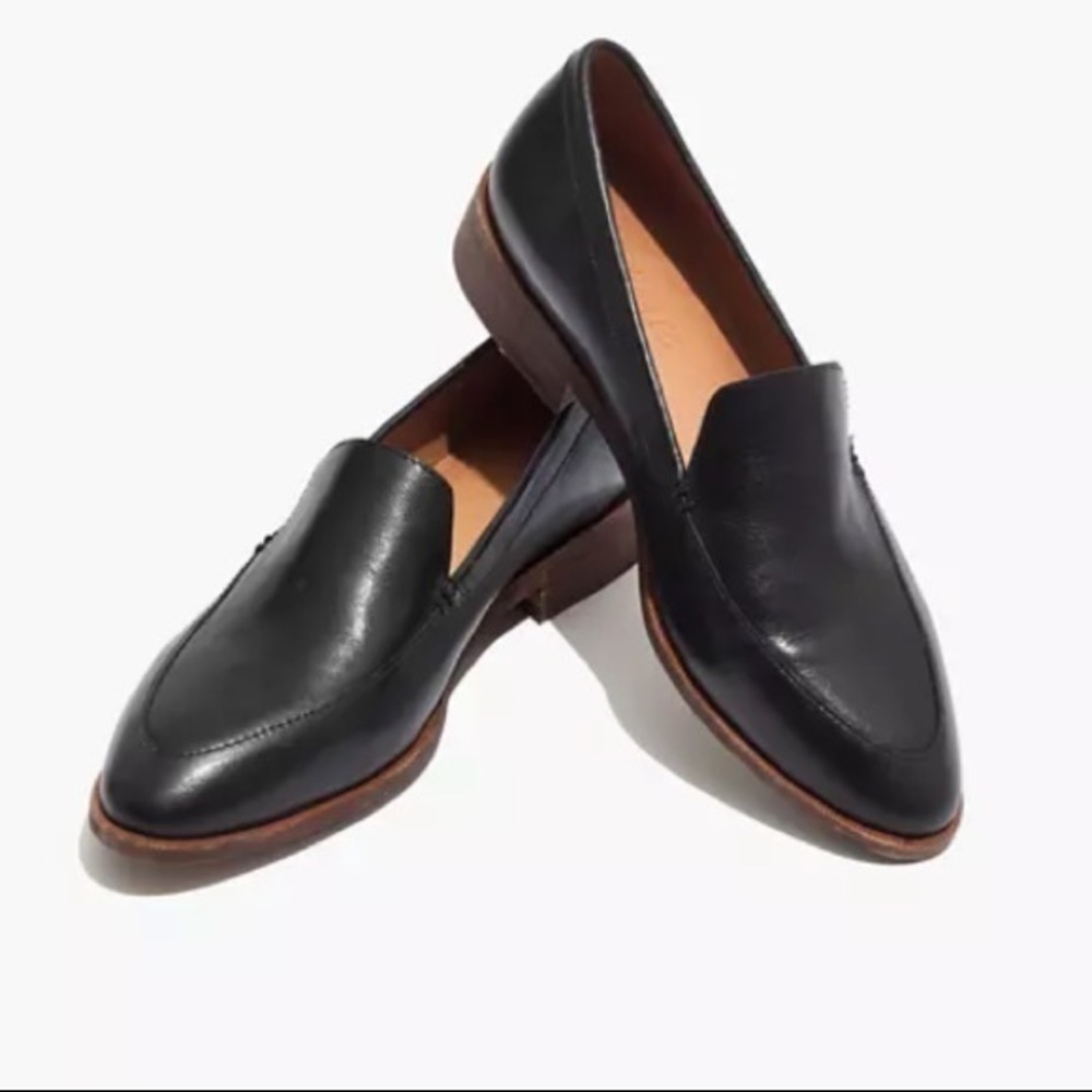 Madewell Black Leather Loafers